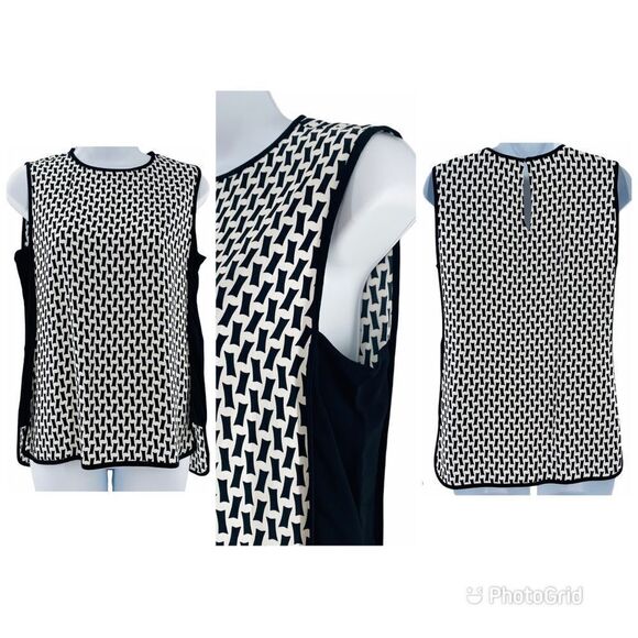 ZARA Jacquard Sleeveless Blouse - Picture 2 of 11